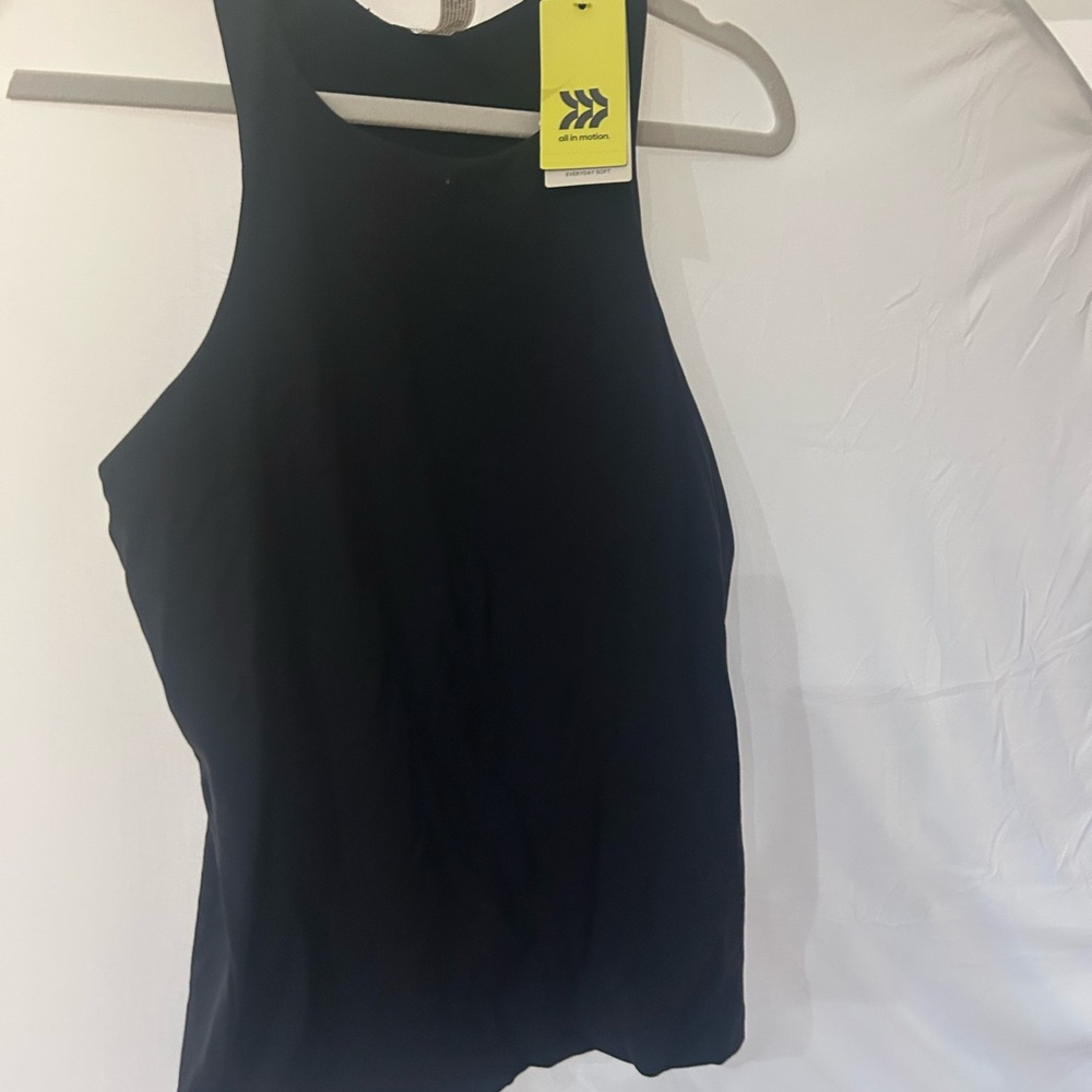 NWT In Motion Women’s Black Tank Top - Performance Racerback with built-in bra